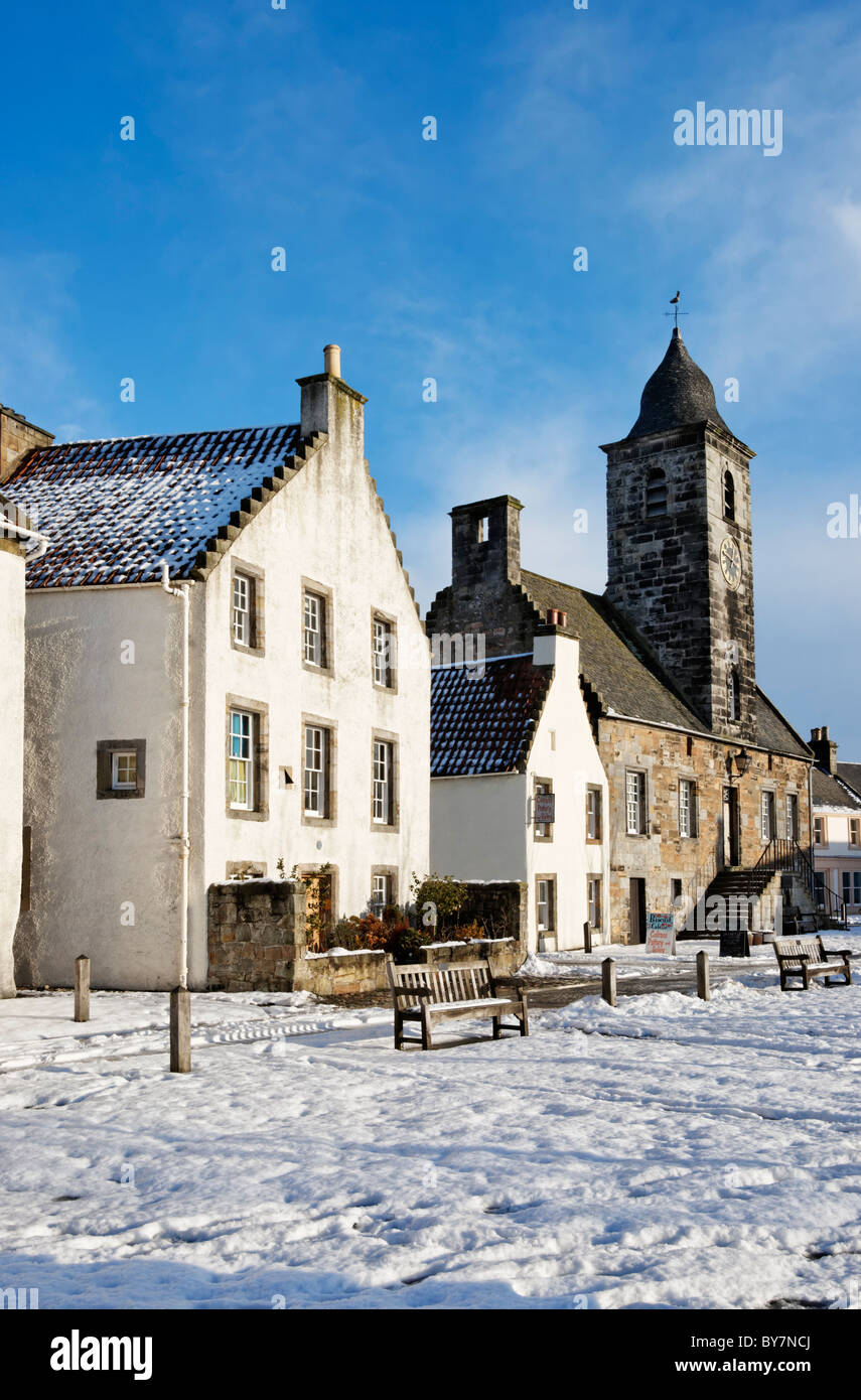 L'Sandhaven et de la Mairie de Culross, Fife, Scotland, UK. Banque D'Images