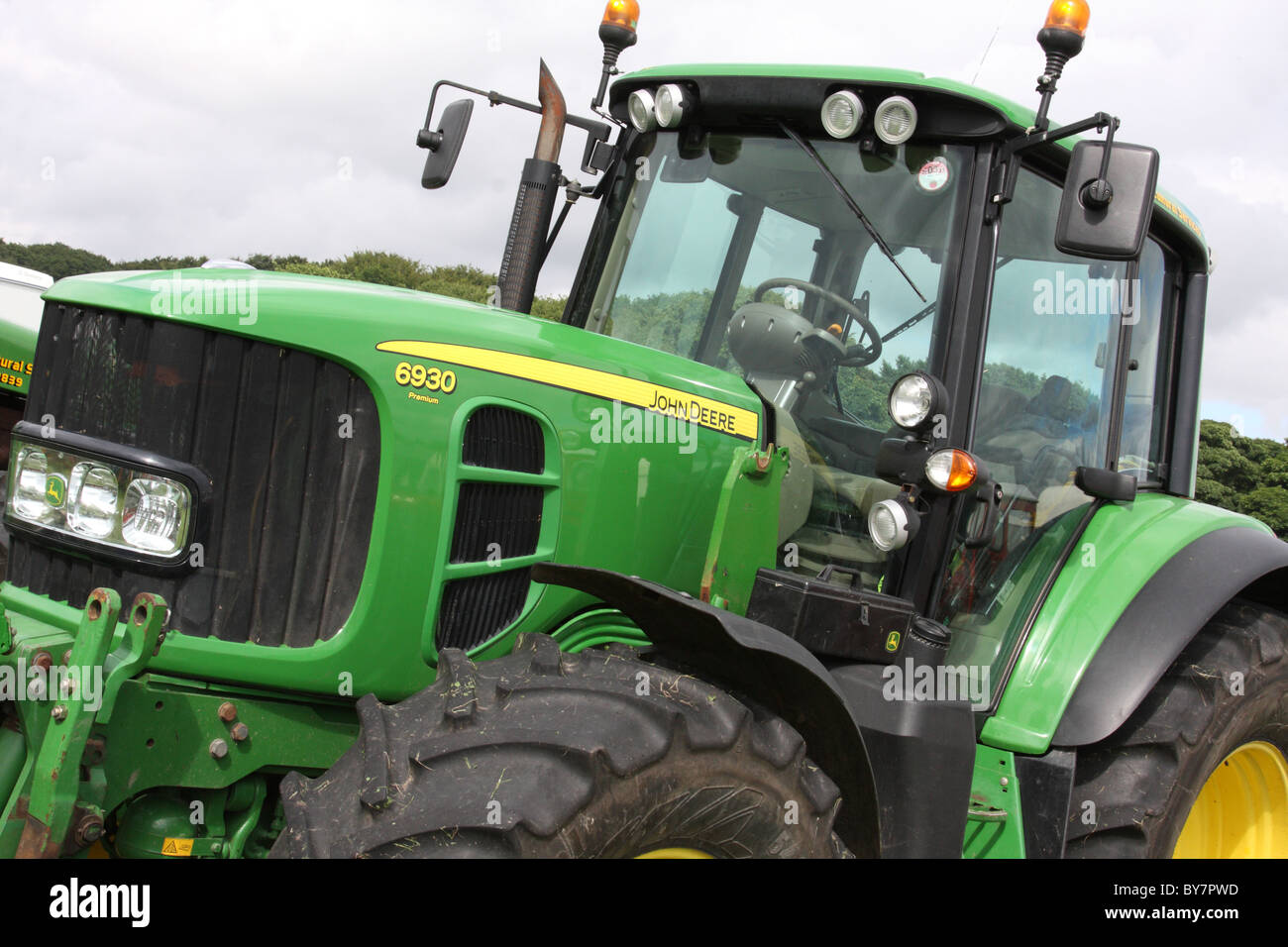 Un tracteur John Deere. Banque D'Images