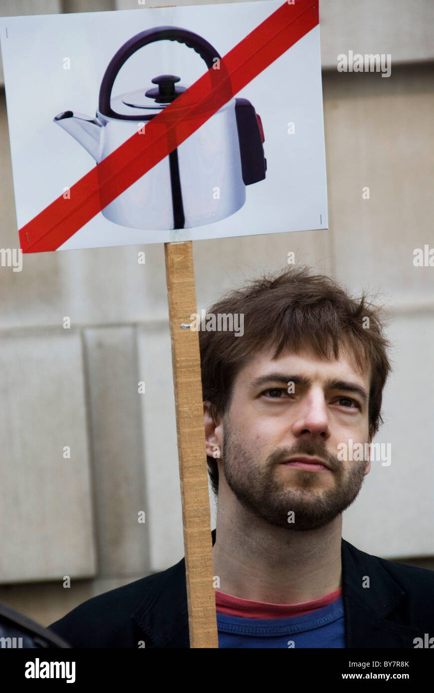 Protestation de la police kettling Banque de photographies et d’images