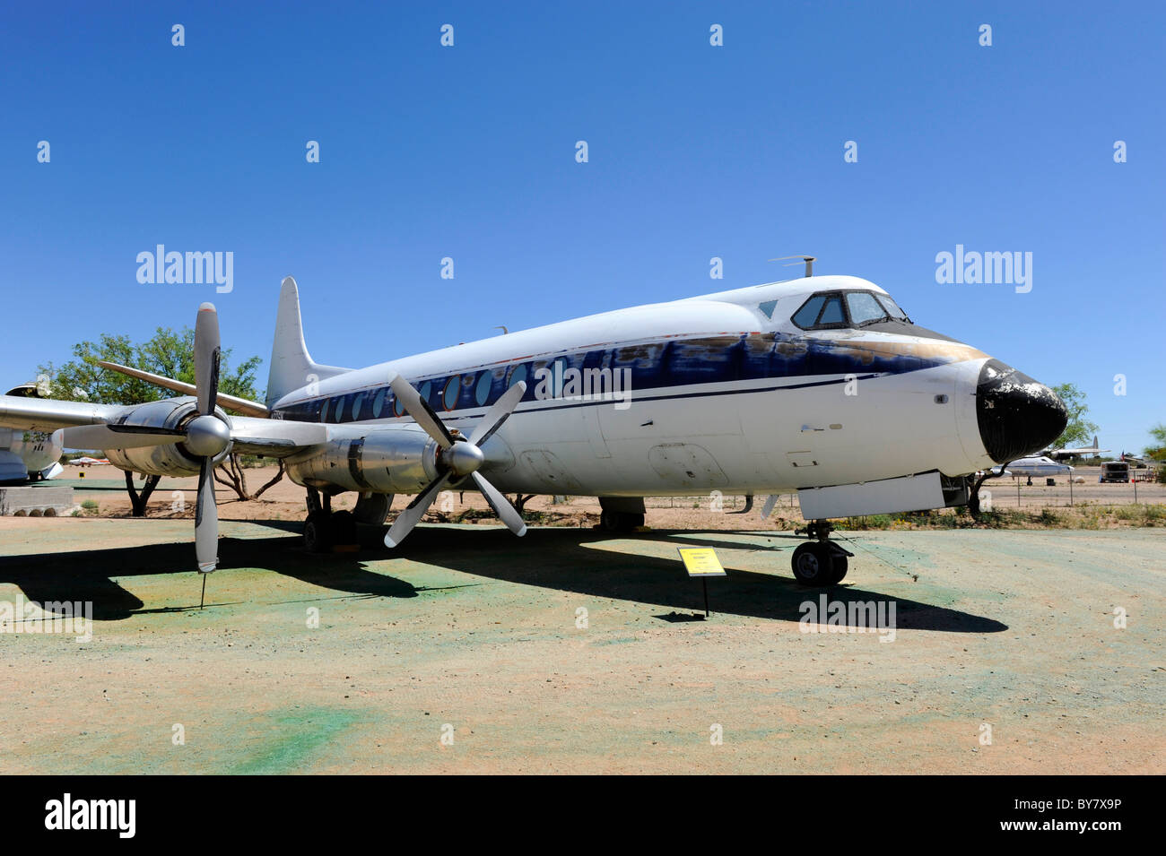 Pima Air & Space Museum Tuscon ArizonaVickers 744 Avion Viscount Banque D'Images