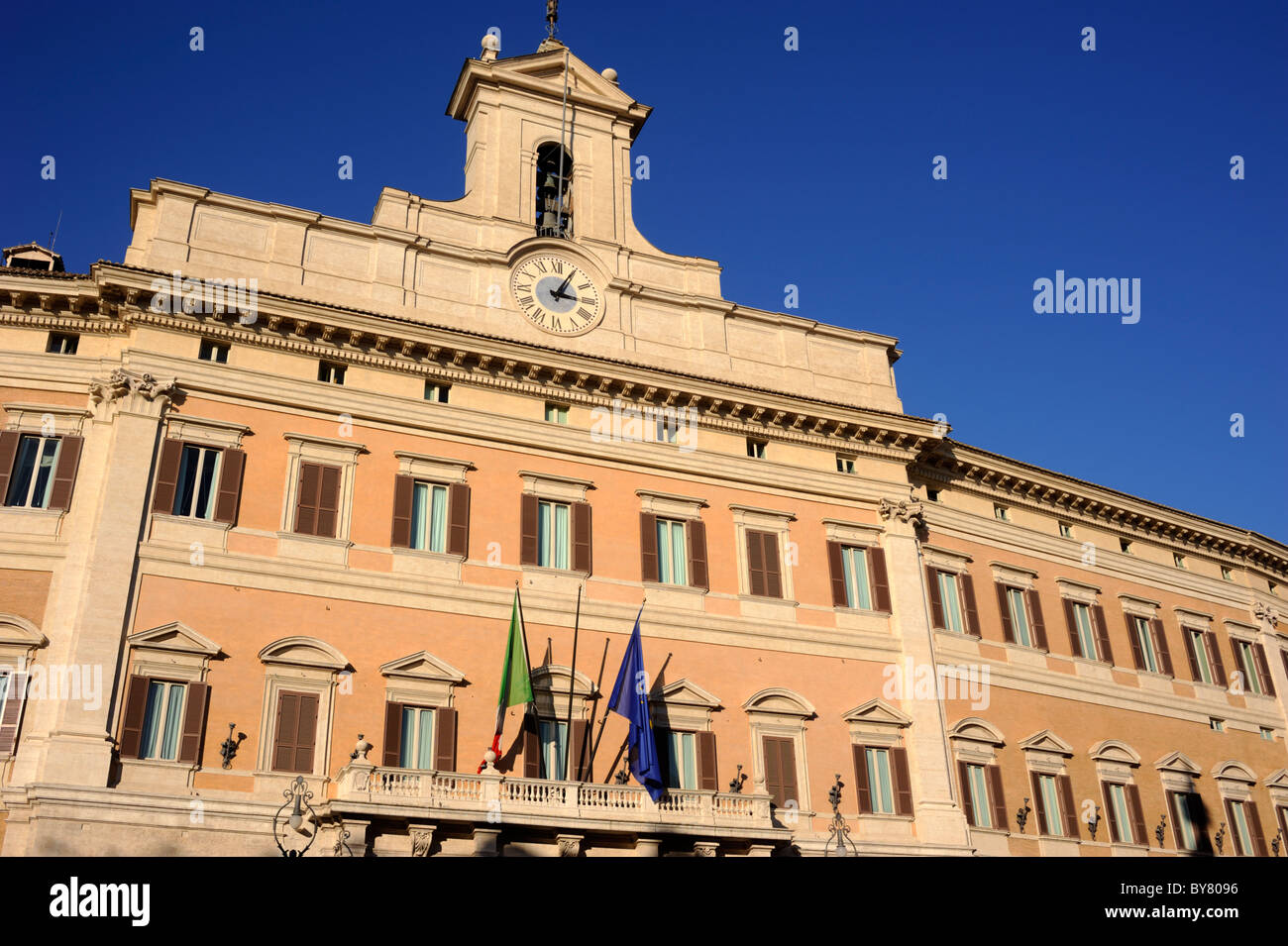 Italie, Rome, Palazzo di Montecitorio, Parlement italien, chambre des députés Banque D'Images