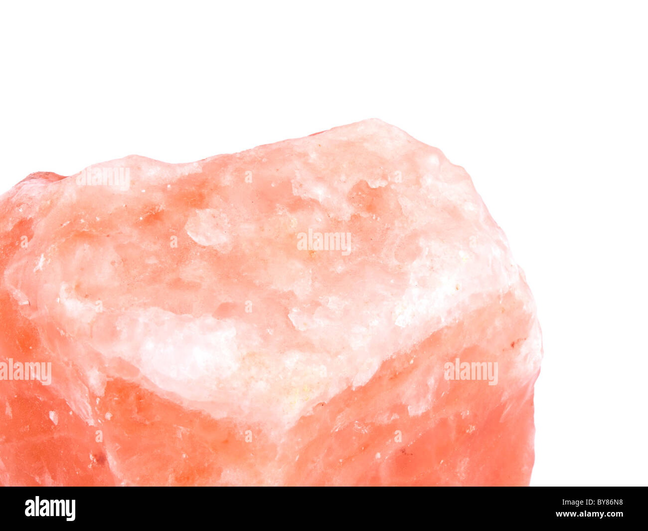 Photo gros plan de sel de l'orange sur fond blanc Banque D'Images