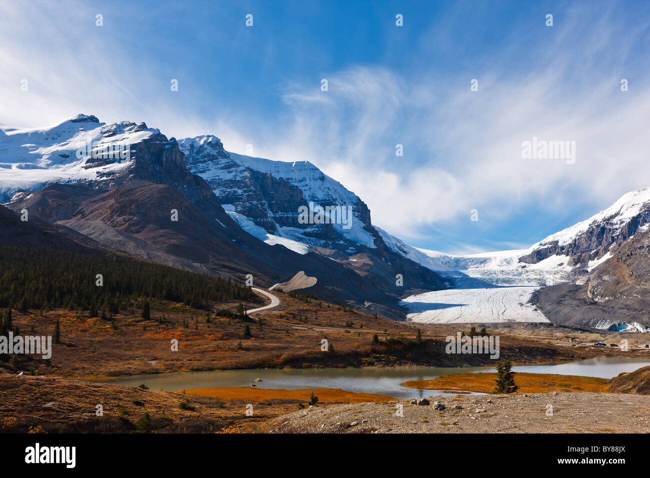 Columbia Icefield Centre, Jasper National Park, Alberta, Canada Banque D'Images