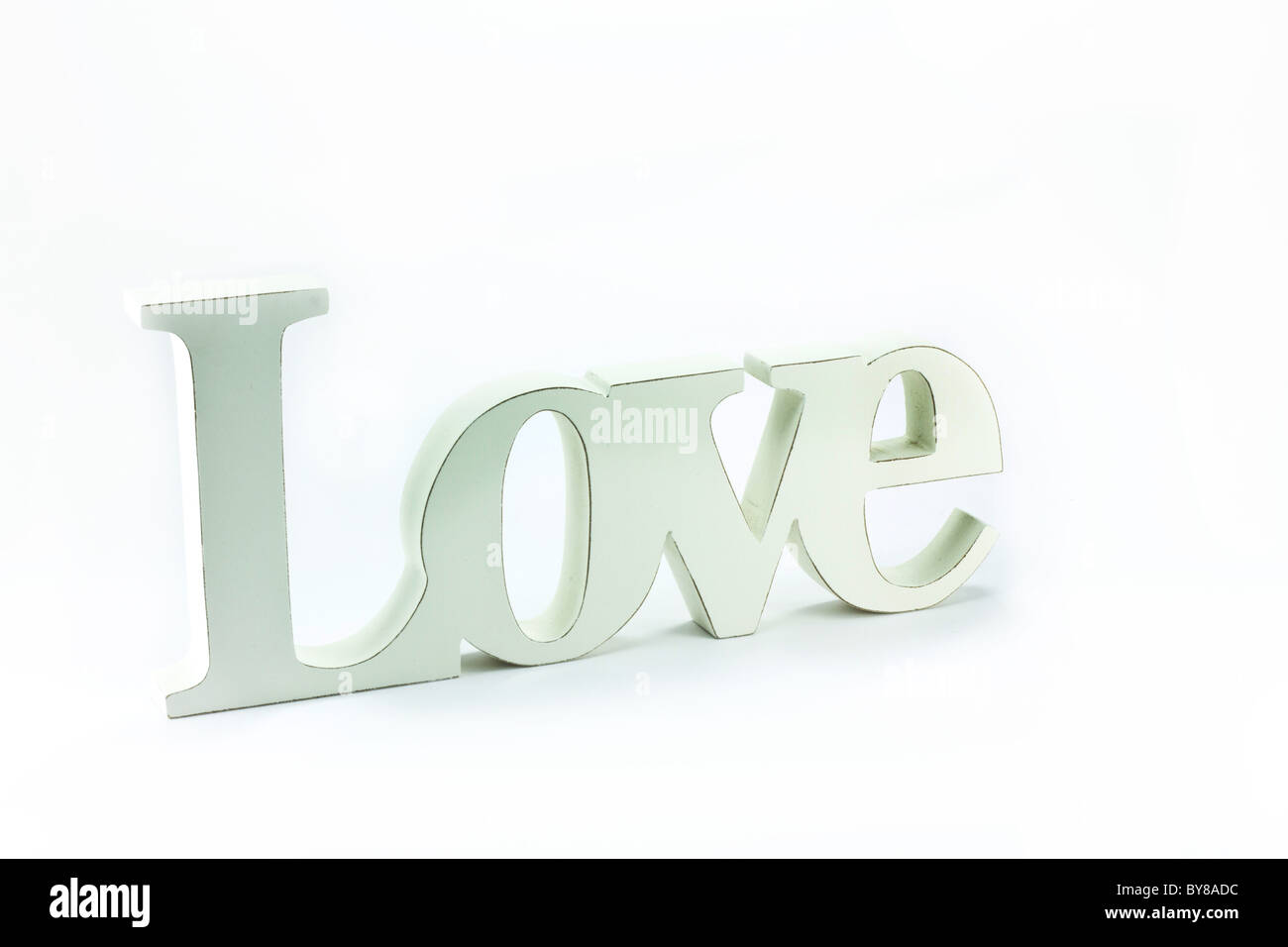 Mot amour written Banque D'Images