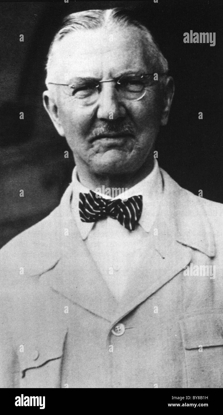 HJALMAR SCHACHT (1877-1970), banquier et économiste allemand Banque D'Images