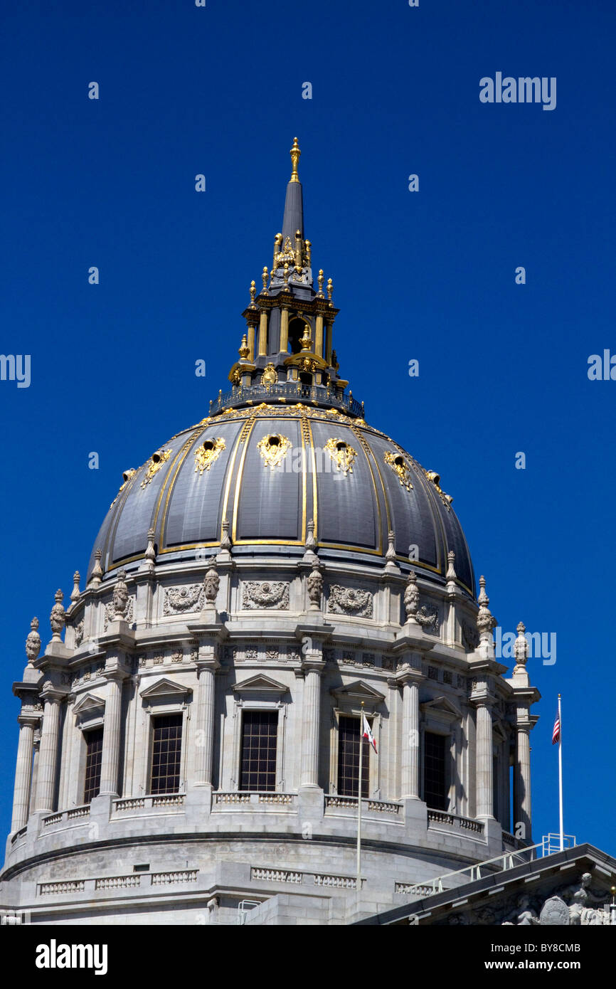 L'Hôtel de ville de San Francisco dans la ville de San Francisco, Californie, USA. Banque D'Images