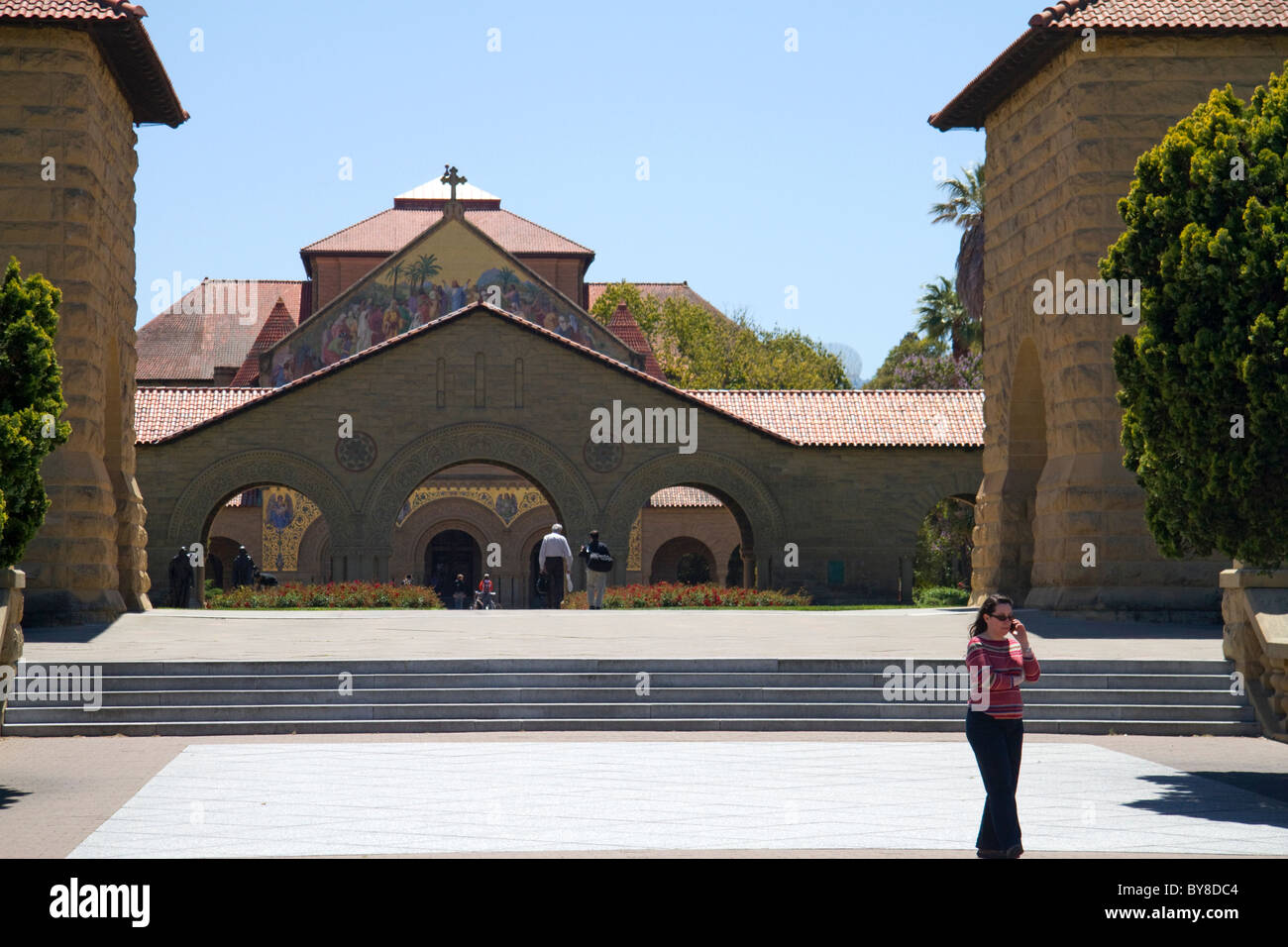 La Stanford Memorial Church sur le campus de l'Université de Stanford à Palo Alto, Californie, USA. Banque D'Images