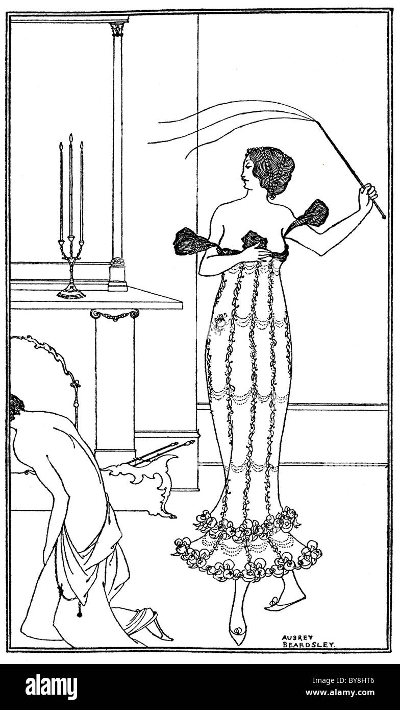 Aubrey Vincent Beardsley Flagellants club de Londres 1895 Banque D'Images