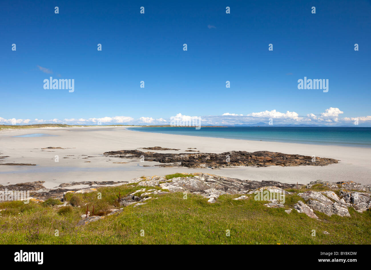 L'Écosse ARGYLL & BUTE Hébrides intérieures Tiree (Bhaigh Beach Banque D'Images