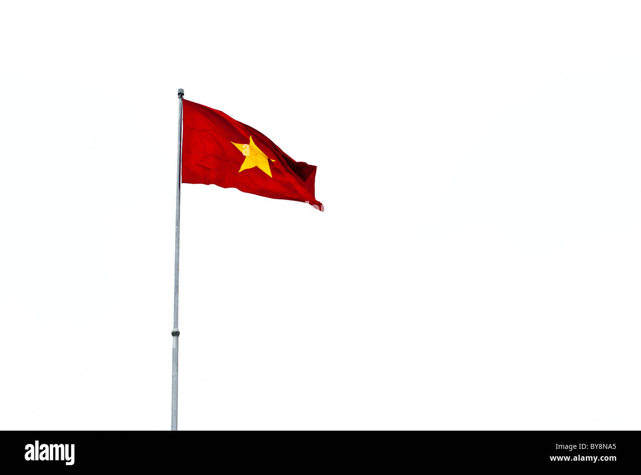 Le drapeau national du Vietnam. Banque D'Images