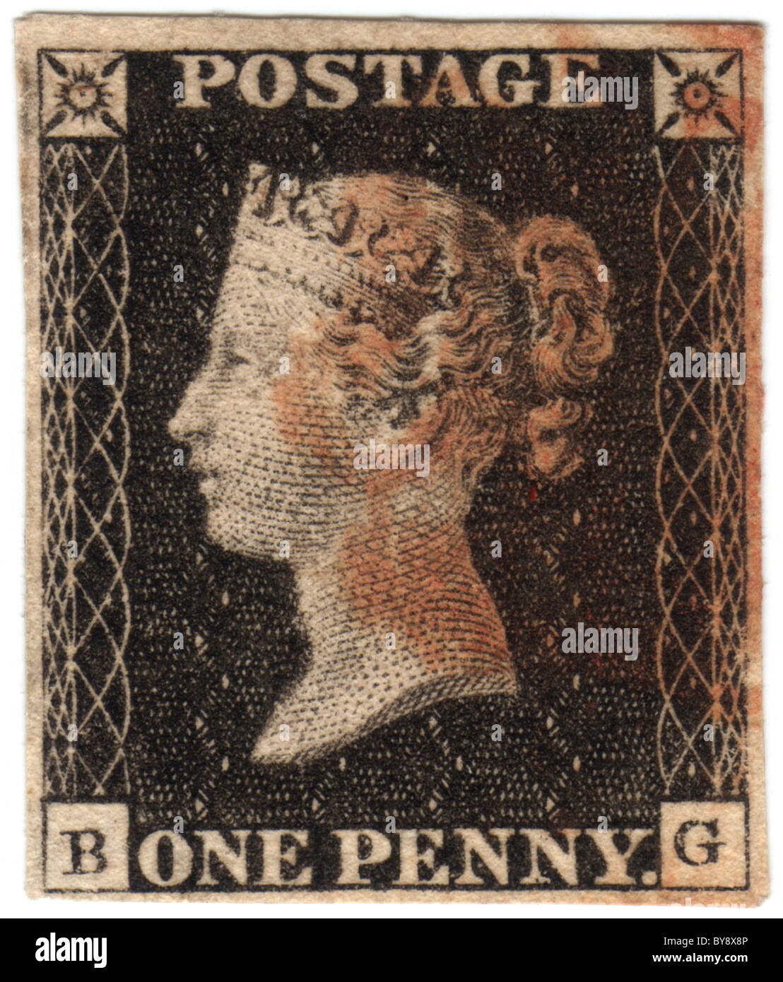 Penny black stamp Banque de photographies et d'images à haute résolution -  Alamy