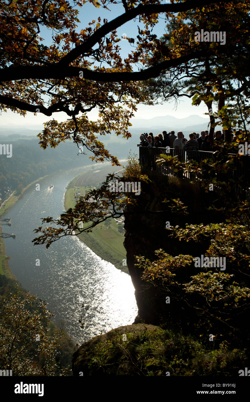 Saxon-Switzerland National Park, Saxe, Allemagne, Europe Banque D'Images