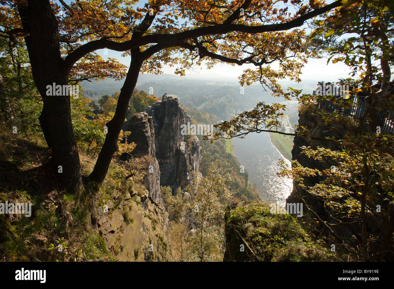 Saxon-Switzerland National Park, Saxe, Allemagne, Europe Banque D'Images