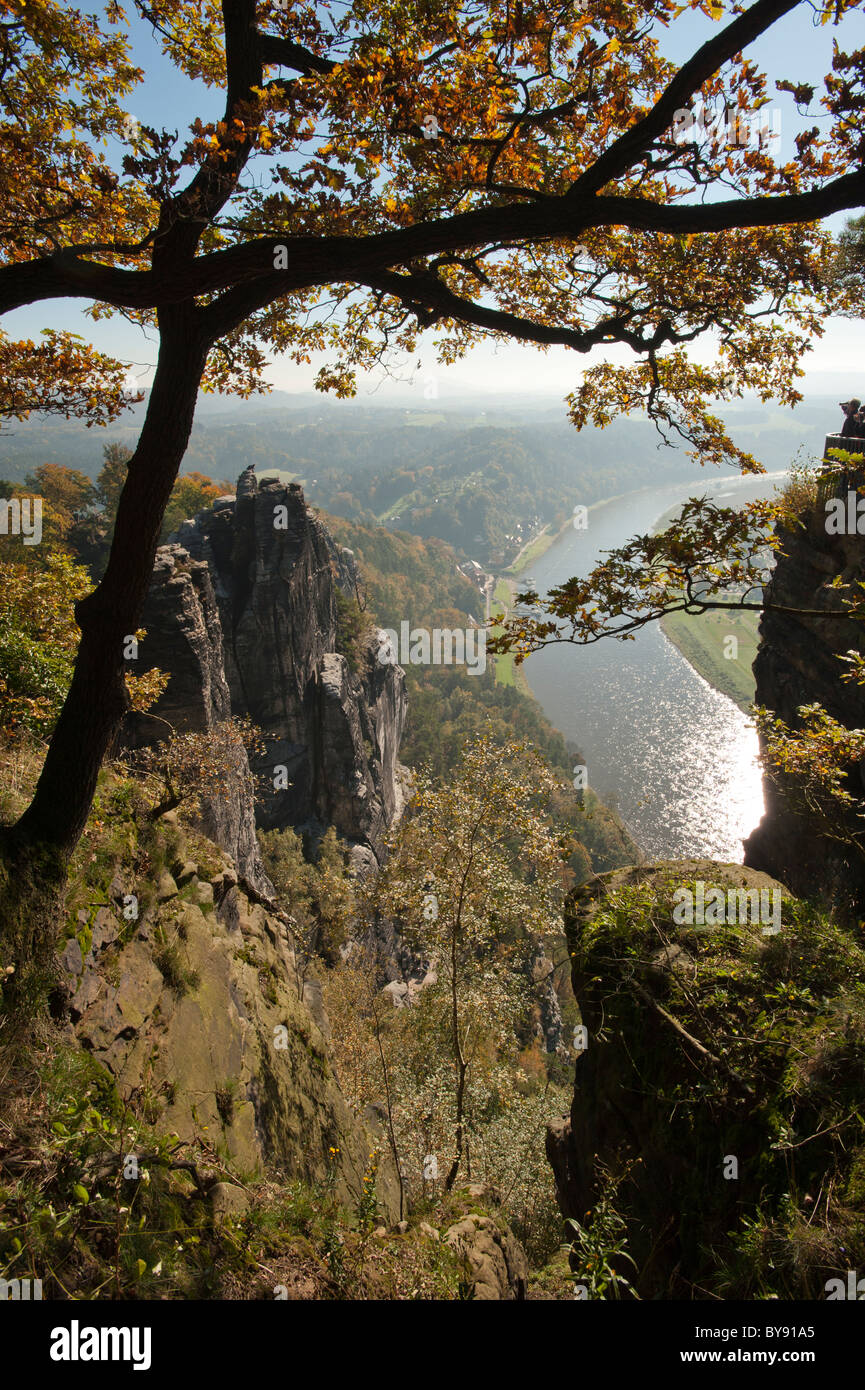 Saxon-Switzerland National Park, Saxe, Allemagne, Europe Banque D'Images