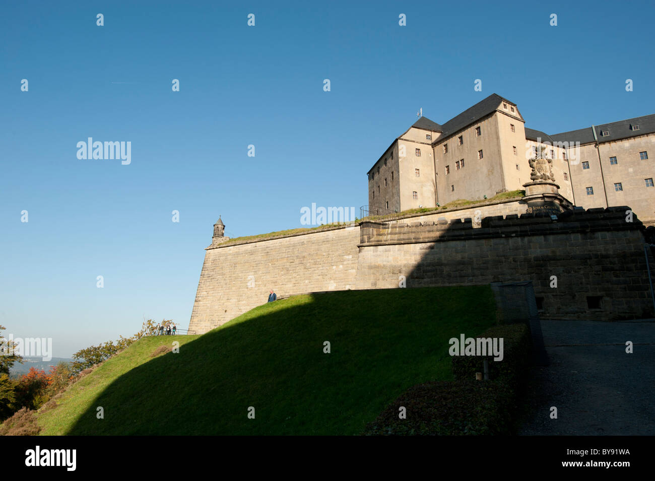 Konigstein Forteresse, Saxe, Allemagne, Europe Banque D'Images