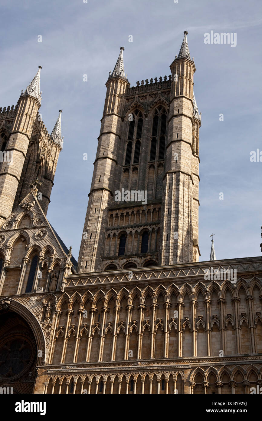 La Cathédrale de Lincoln Banque D'Images