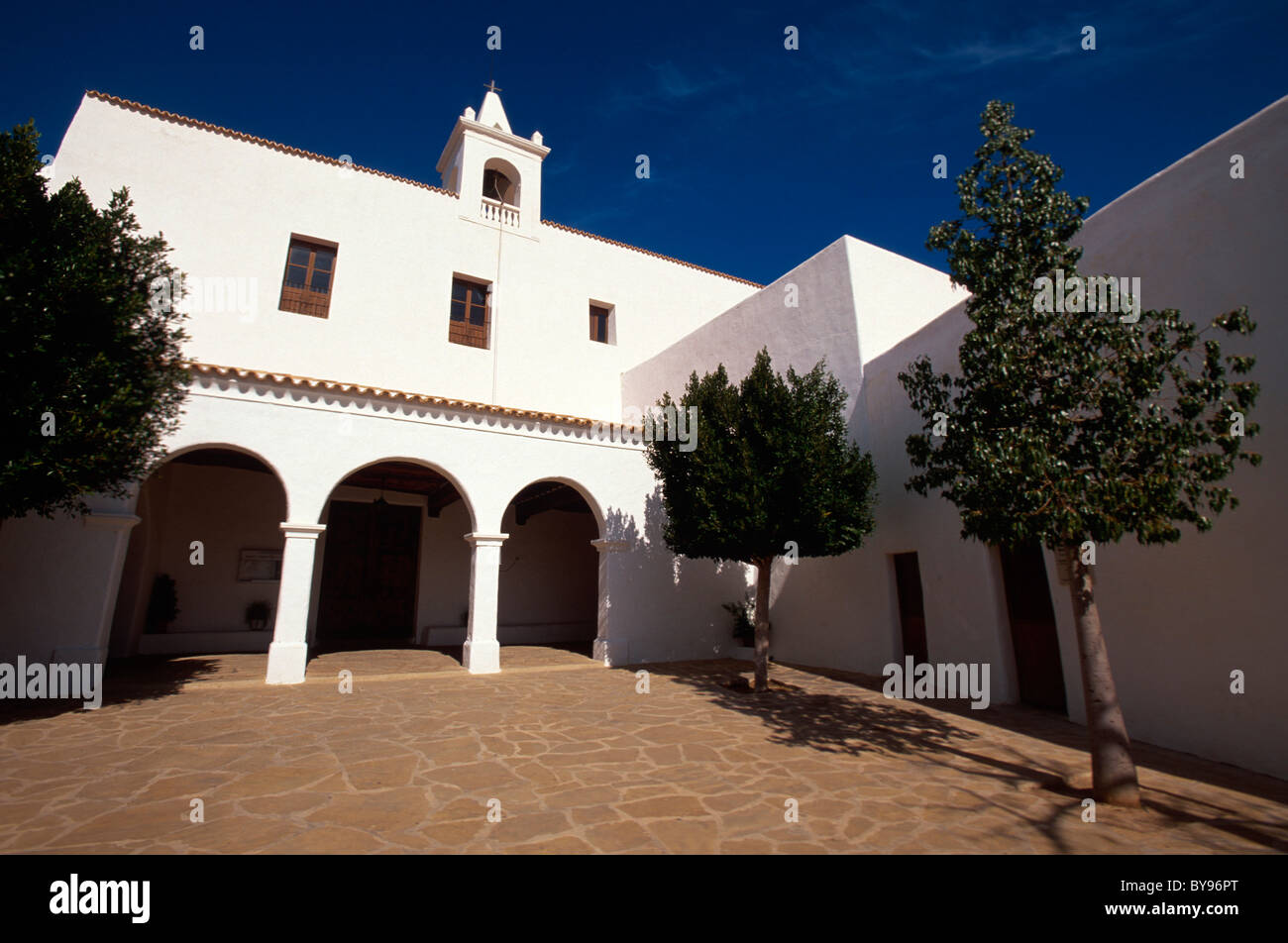 Église Sant Miguel de Balansat, Ibiza, Espagne Banque D'Images