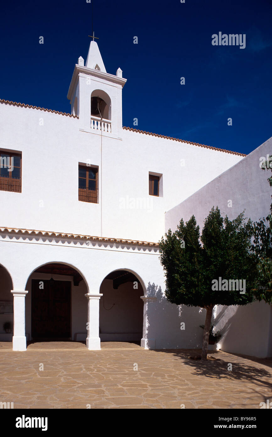 Église Sant Miguel de Balansat, Ibiza, Espagne Banque D'Images