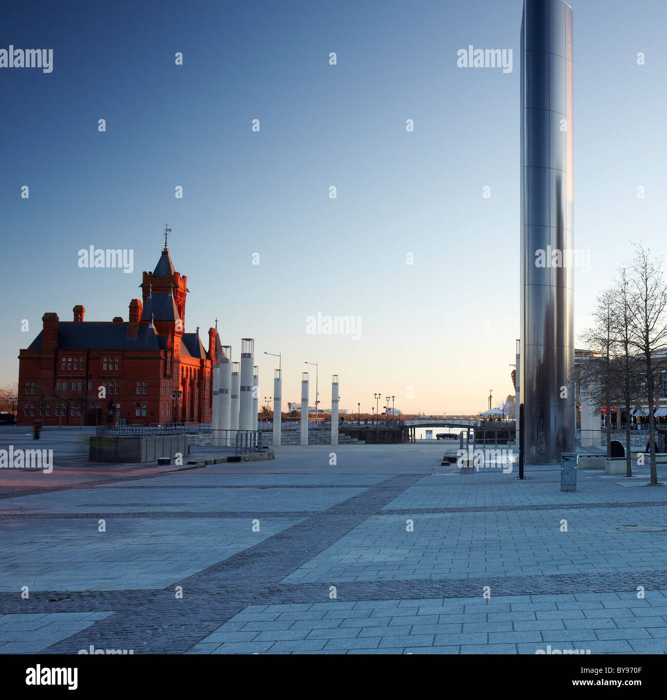 Pierhead Building, la baie de Cardiff, Pays de Galles, Royaume-Uni Banque D'Images