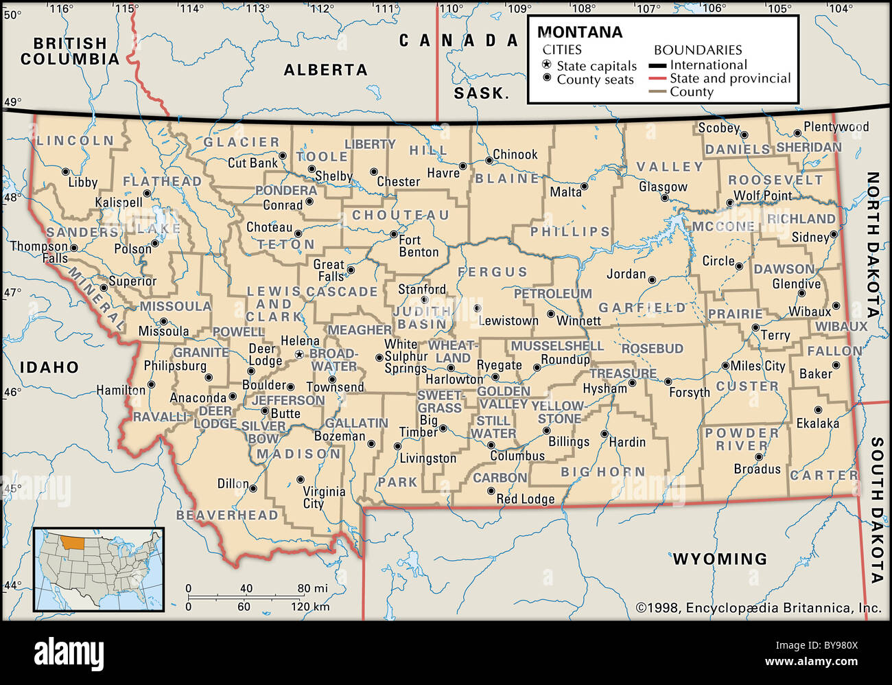 mapa-politico-de-montana-banque-de-photographies-et-d-images-haute