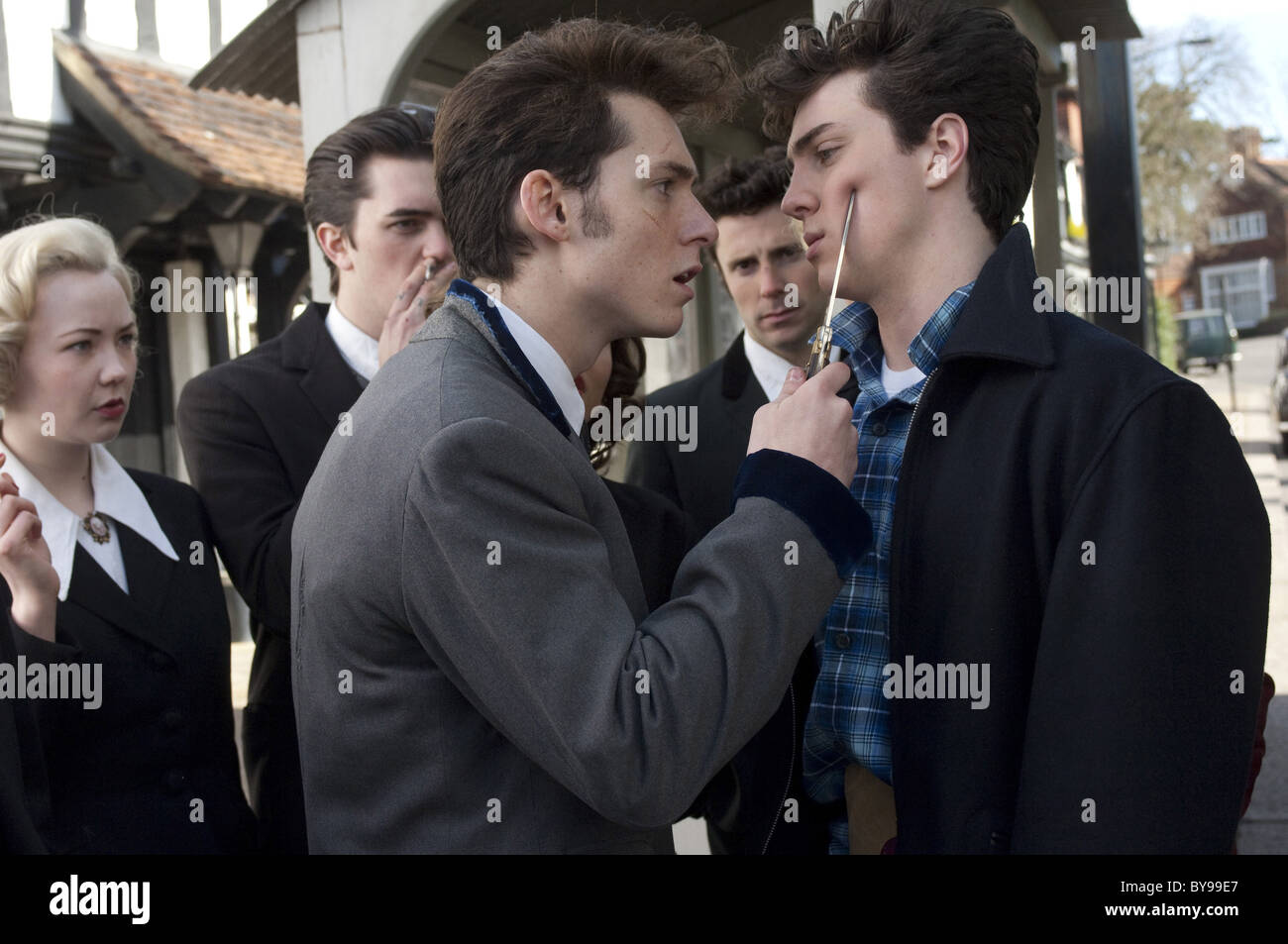 Nowhere Boy Année : 2009 Royaume-Uni / Canada Réalisation : Sam Taylor-Wood Kerrie Hayes, Ben Smith, Aaron Johnson Banque D'Images