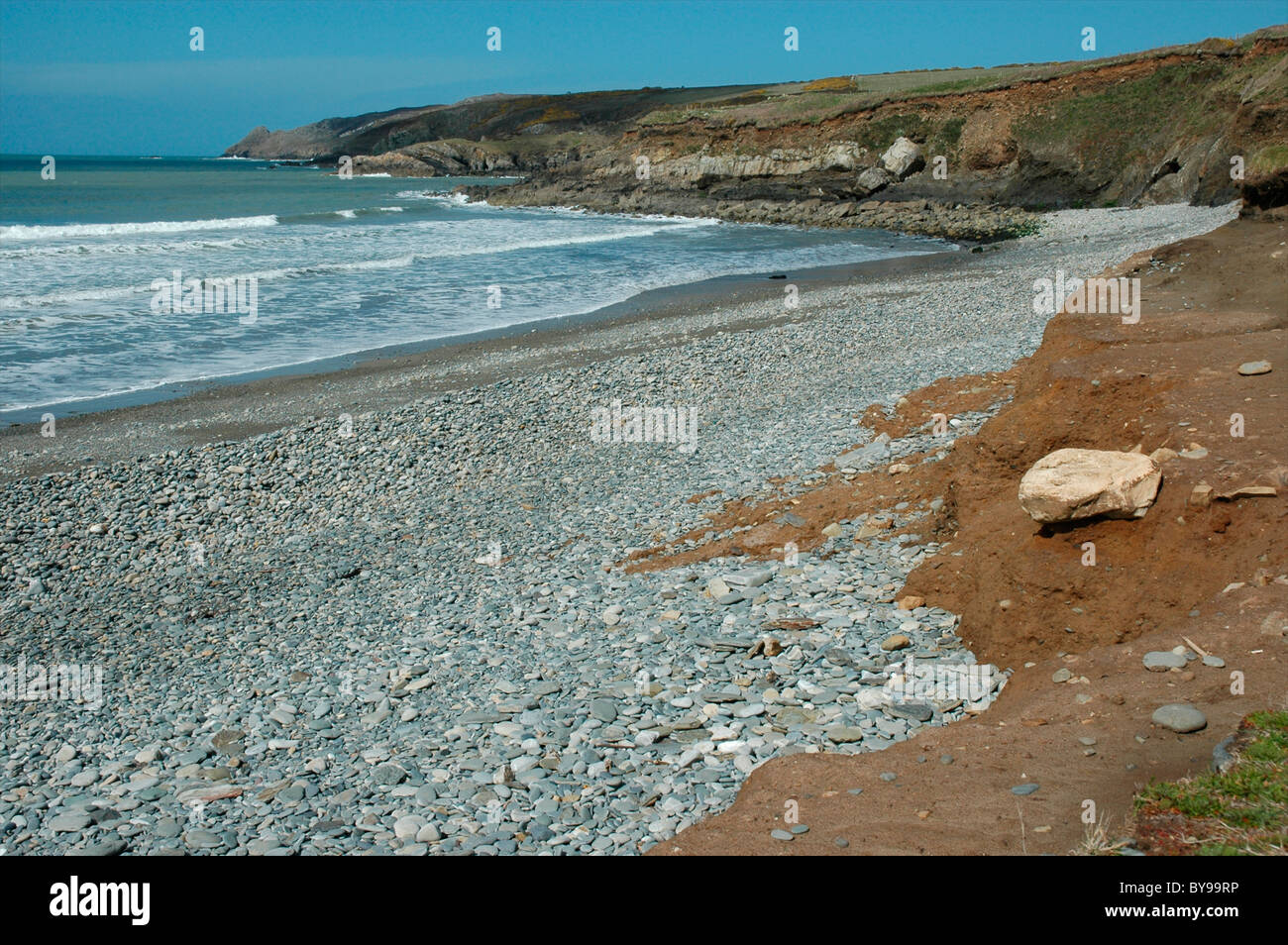 Plage de l'Aber Mawr, Pembrokeshire, Pays de Galles, Royaume-Uni Banque D'Images