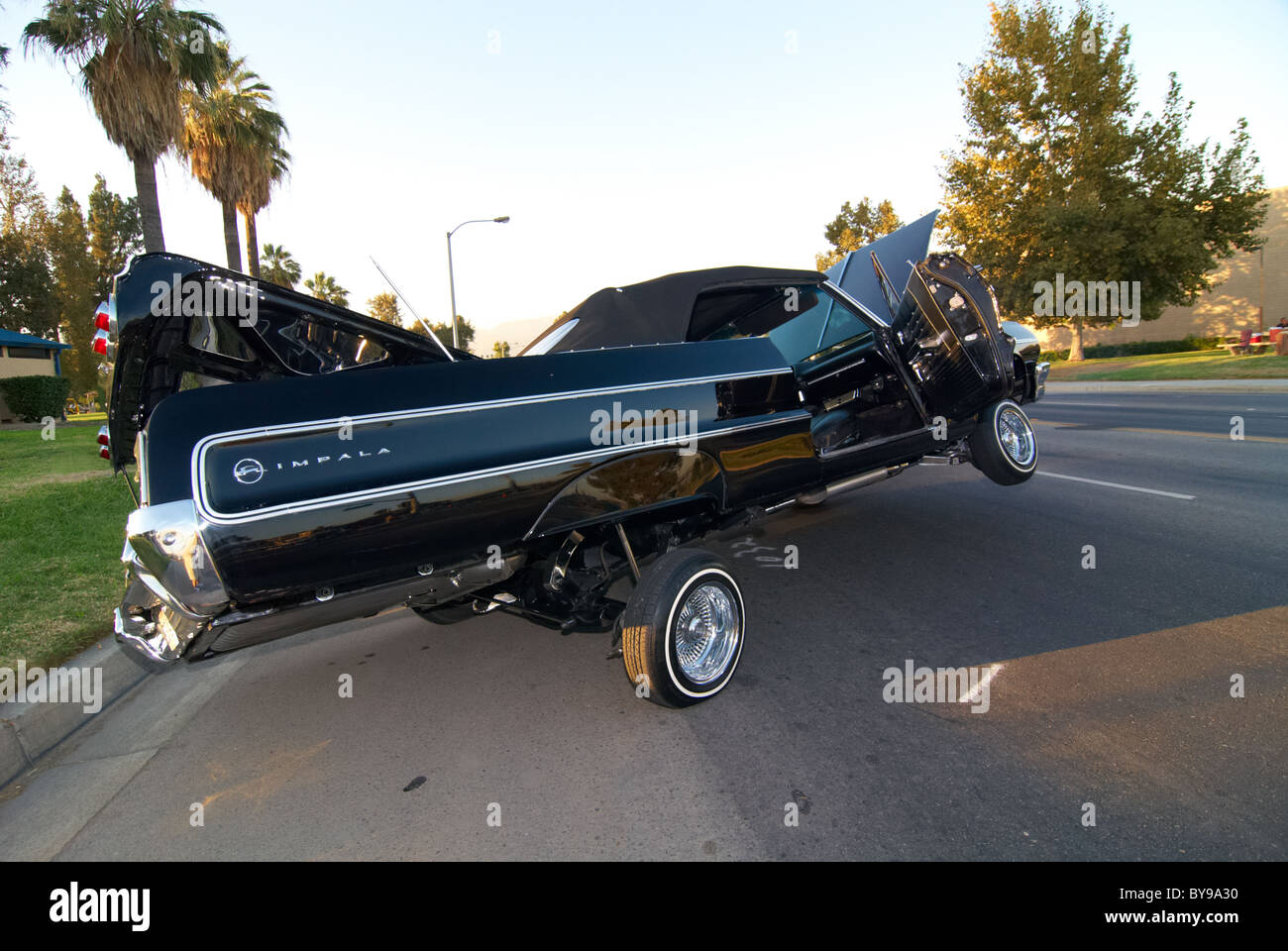 Chevrolet Impala personnalisé à San Bernardino en Californie Banque D'Images