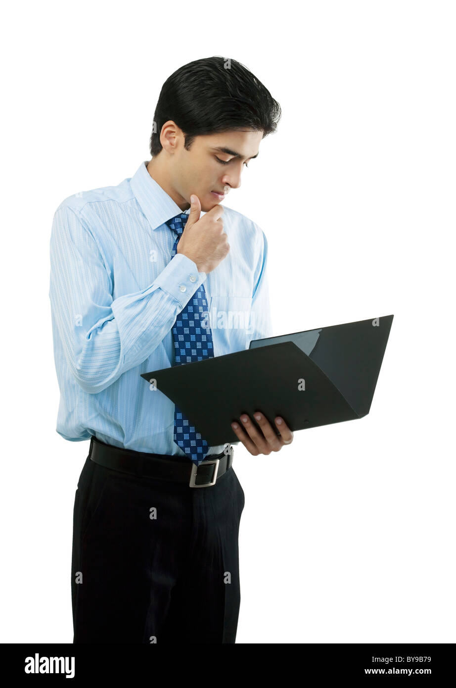 Businessman looking at un fichier Banque D'Images
