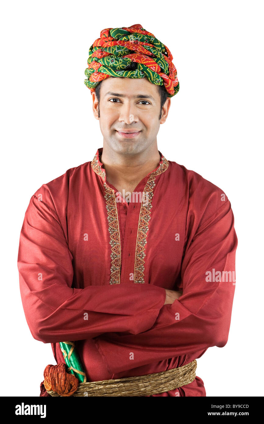 Portrait d'un homme Gujarati Banque D'Images