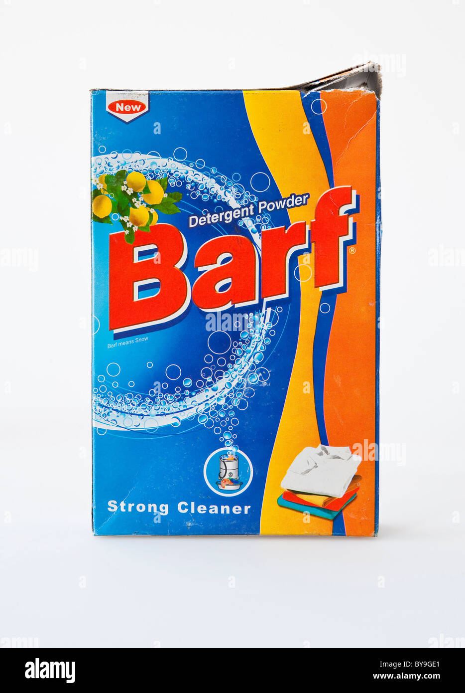 Barf, un nommé malheureusement la lessive vendus dans toute l'Asie centrale Banque D'Images