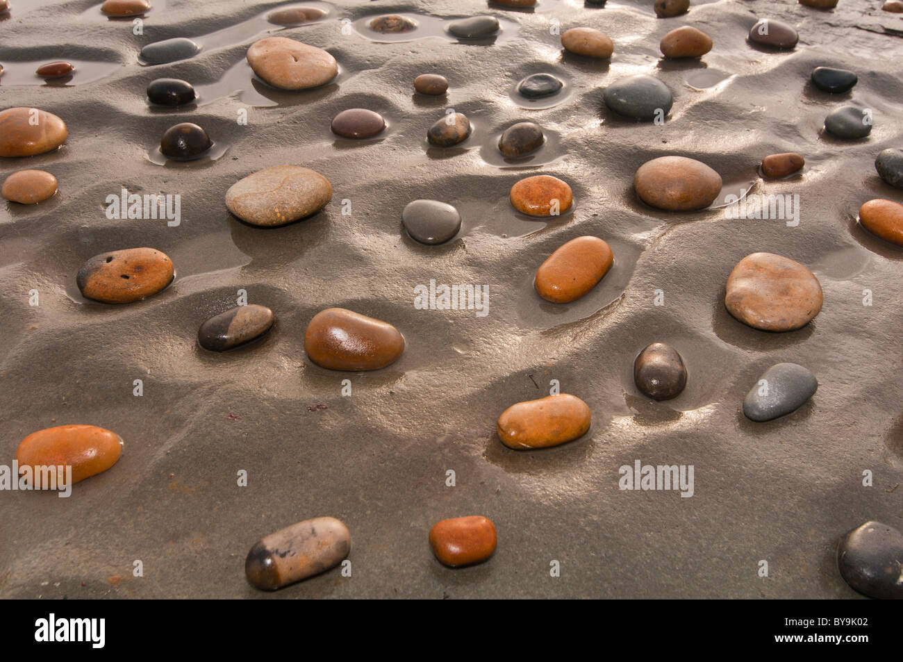 L'art de l'arrangement de galets Banque D'Images