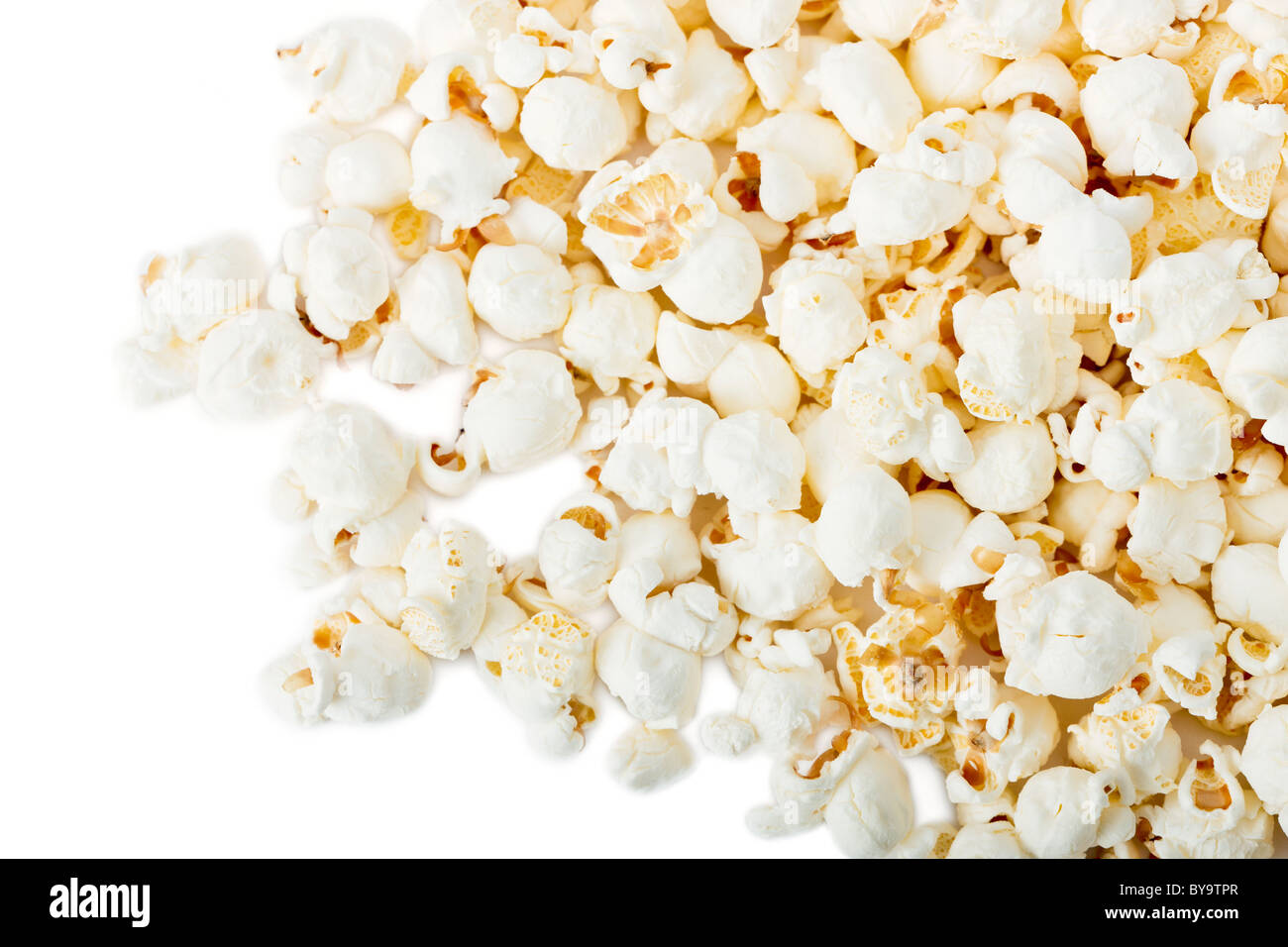 Popcorn isolated on white Banque D'Images