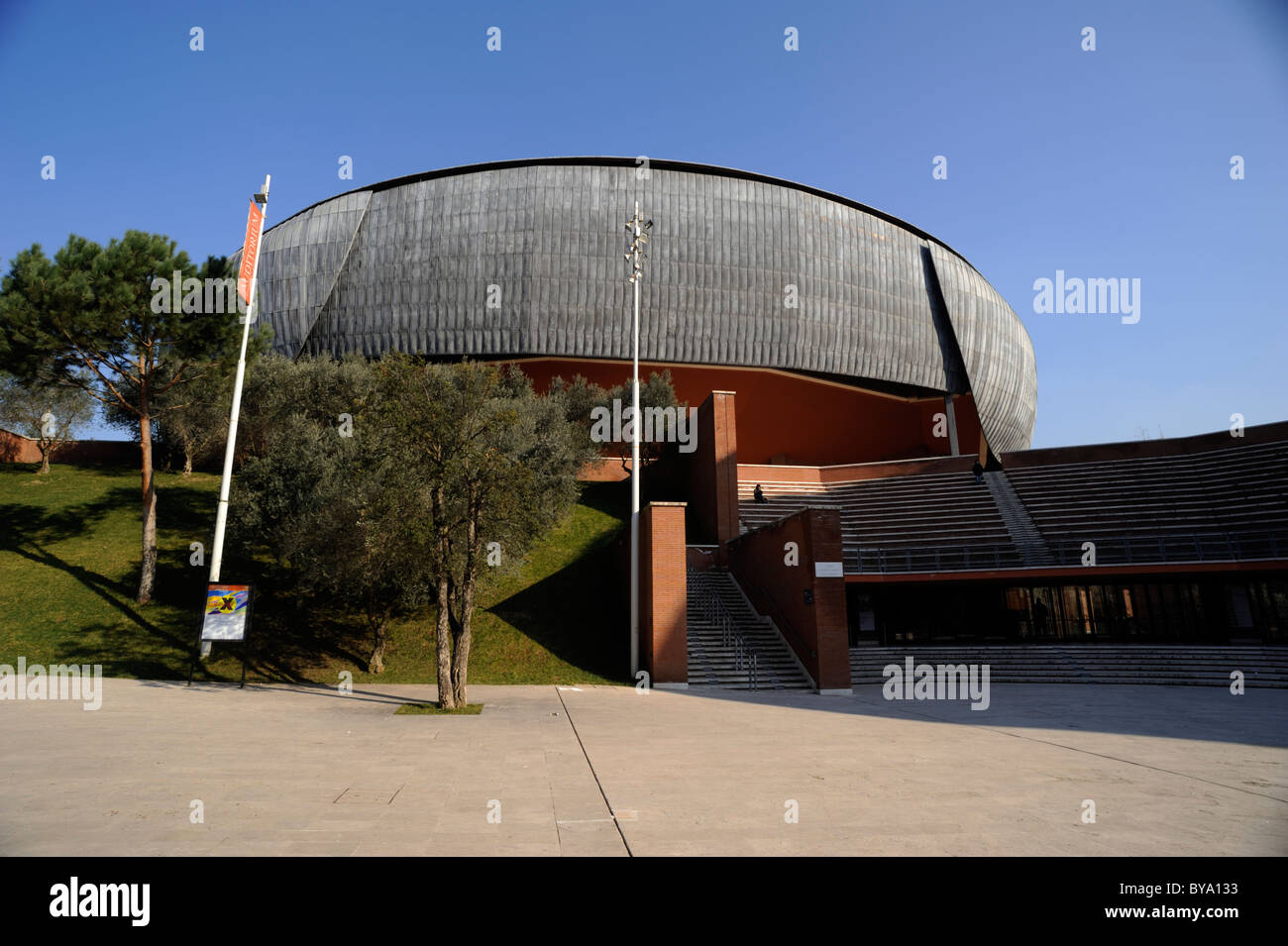 Italie, Rome, l'auditorium Parco della Musica, l'architecte Renzo Piano Banque D'Images