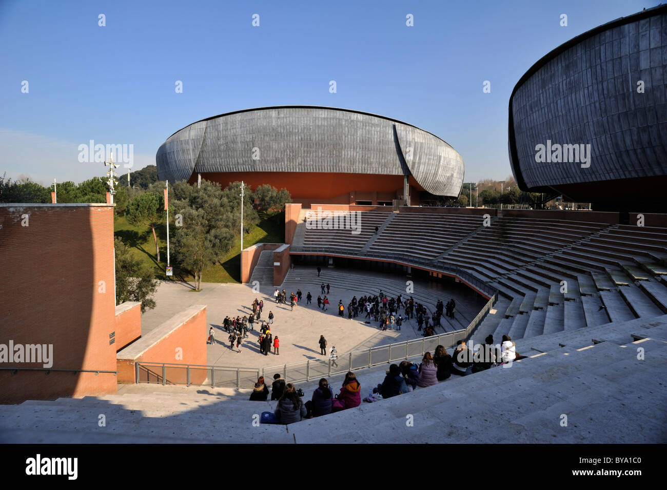 Italie, Rome, Auditorium Parco della Musica, architecte Renzo Piano Banque D'Images