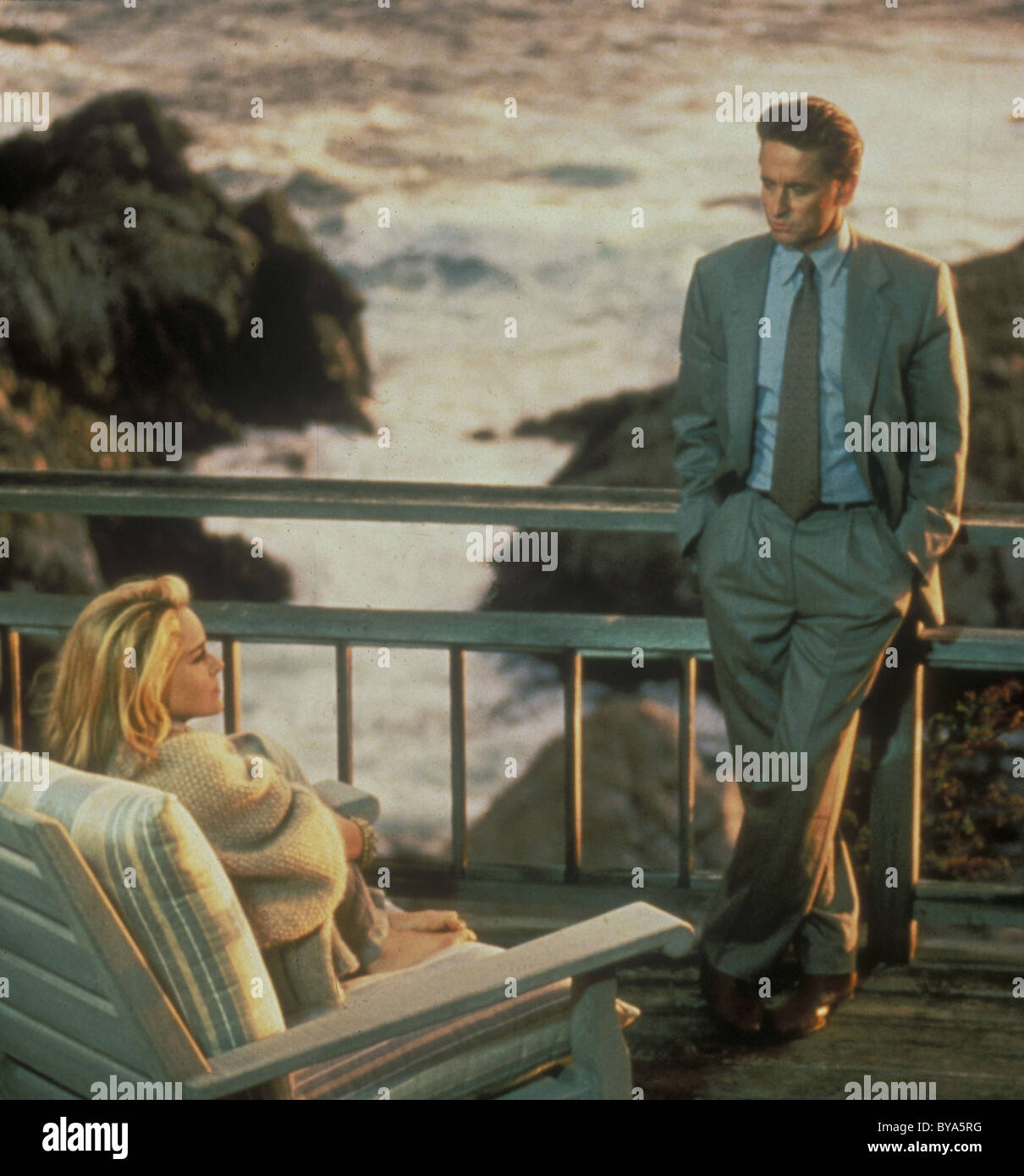 Basic Instinct Année : 1992 - usa Réalisateur : Paul Verhoeven Michael Douglas Sharon Stone Banque D'Images