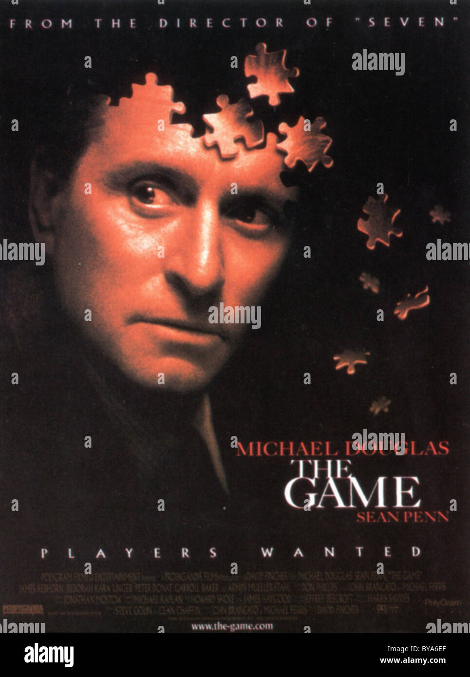 Le jeu Année : 1997 USA Réalisation : David Fincher Michael Douglas Film poster (Fr) Banque D'Images