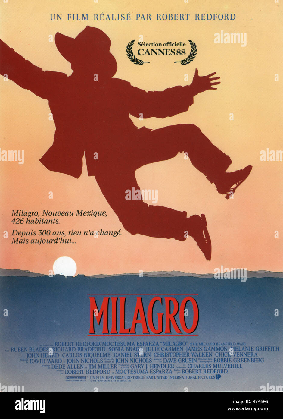 The Milagro Beanfield War Année : 1988 USA Réalisation : Robert Redford Film poster (Fr) Banque D'Images