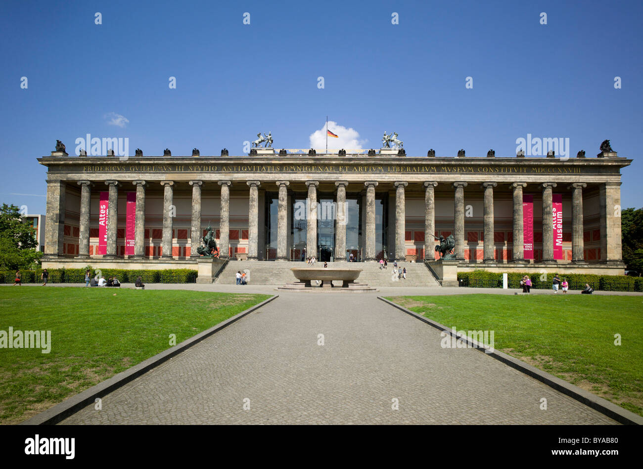Altes Museum, Musée de l'ancien, l'île aux musées, Antique collection de musées d'État de Berlin, Berlin, Germany, Europe Banque D'Images