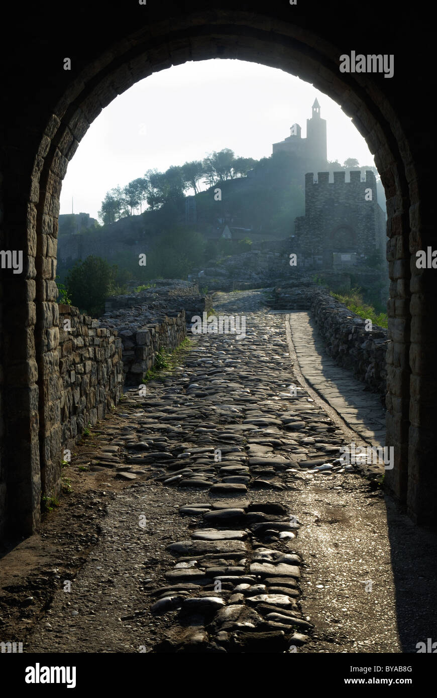 Entrée de la forteresse de tsarevets, Veliko Tarnovo, Bulgarie, Europe de l'Est Banque D'Images
