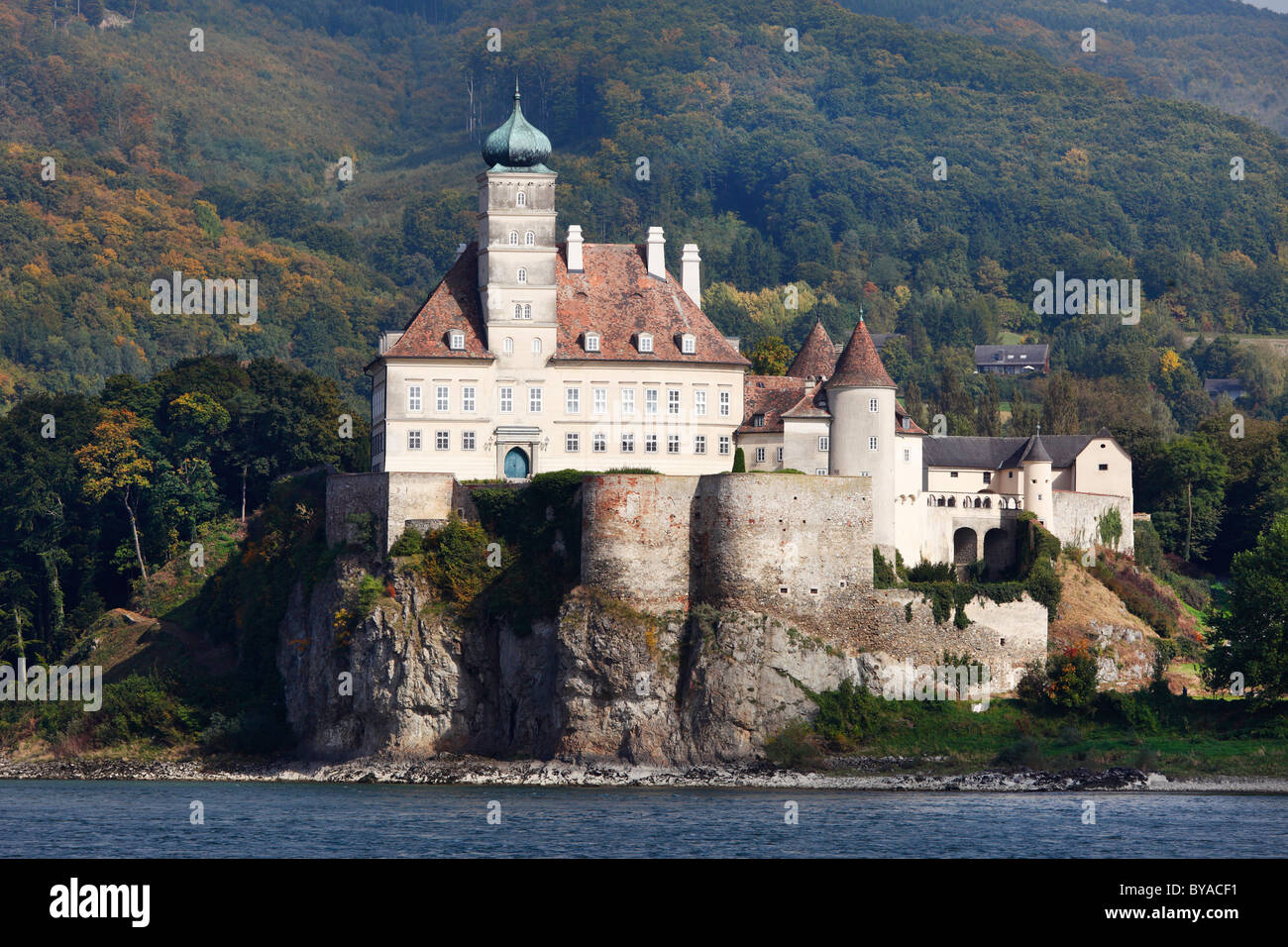 Le château Schloss Schoenbuehel sur le Danube, Wachau, Quartier Mostviertel, doit, Basse Autriche, Autriche, Europe Banque D'Images