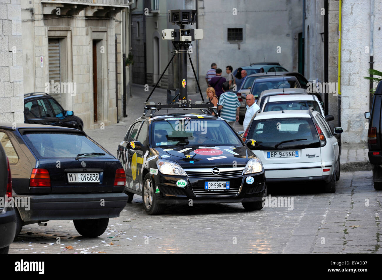 Google Street View voiture avec une caméra spéciale, Trivento, région de Molise, Italie, Europe Banque D'Images