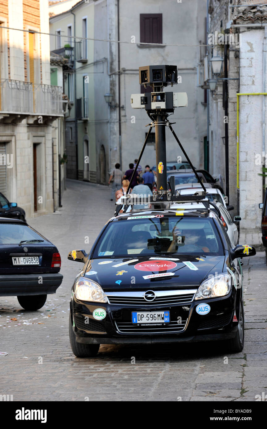 Google Street View voiture avec une caméra spéciale, Trivento, région de Molise, Italie, Europe Banque D'Images