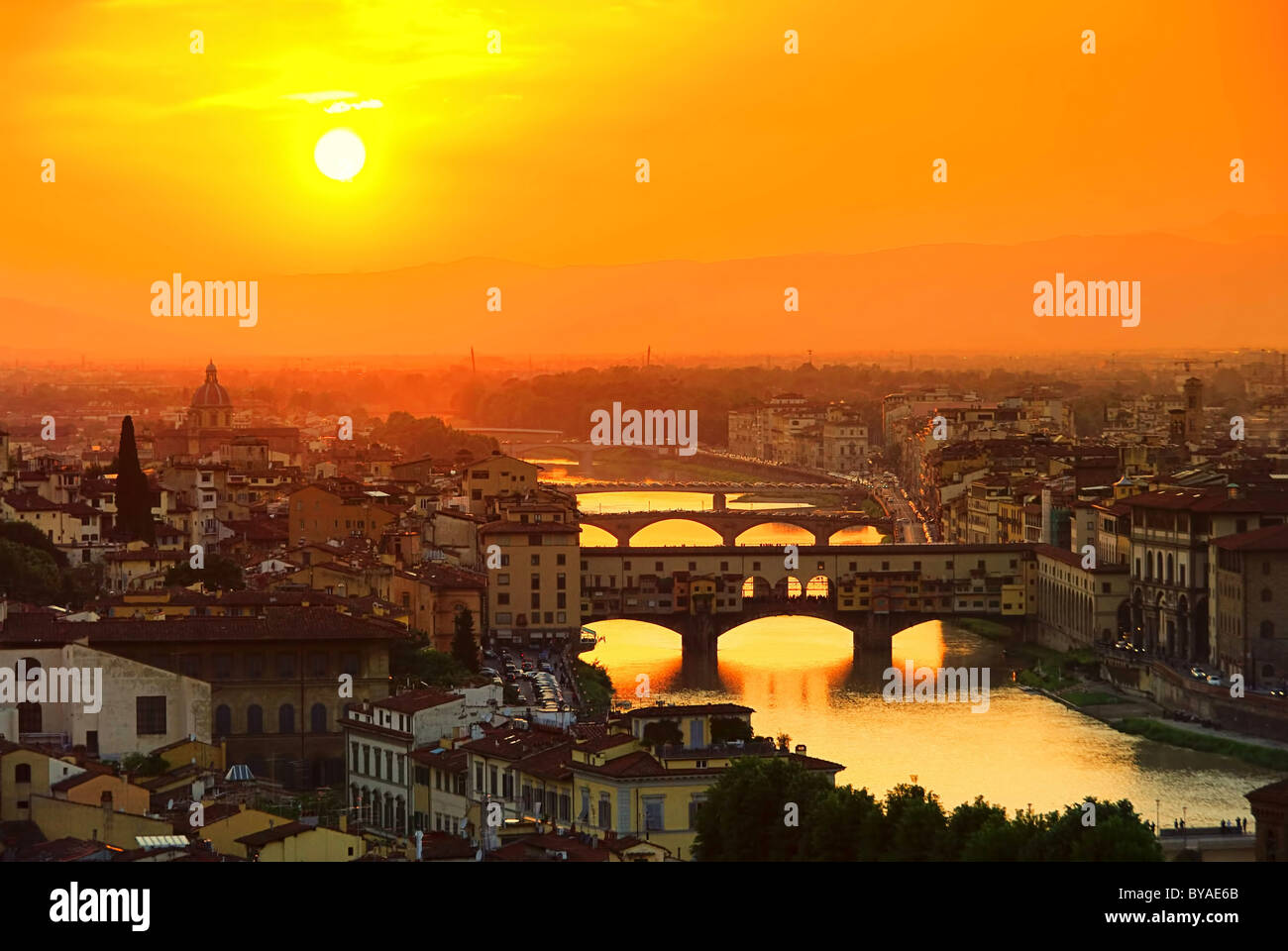 Florenz Bruecke - Florence le pont 12 Banque D'Images