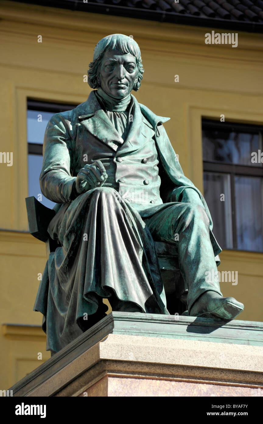 Monument au poète et linguiste Josef Jungmann, quartier historique, Prague, la Bohême, République Tchèque, Europe Banque D'Images