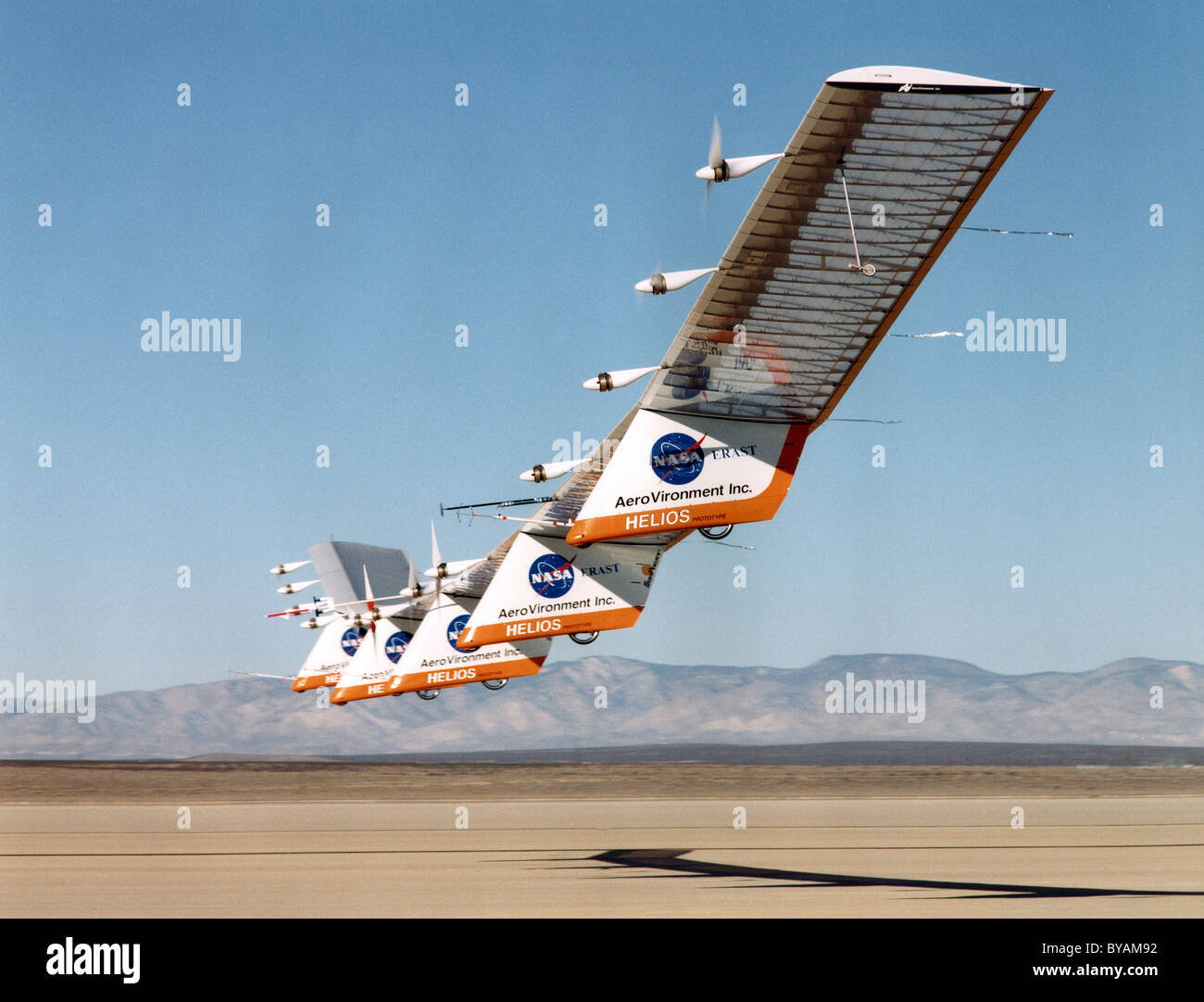 Prototype d'Helios, véhicules à énergie solaire avion télécommandé Banque D'Images