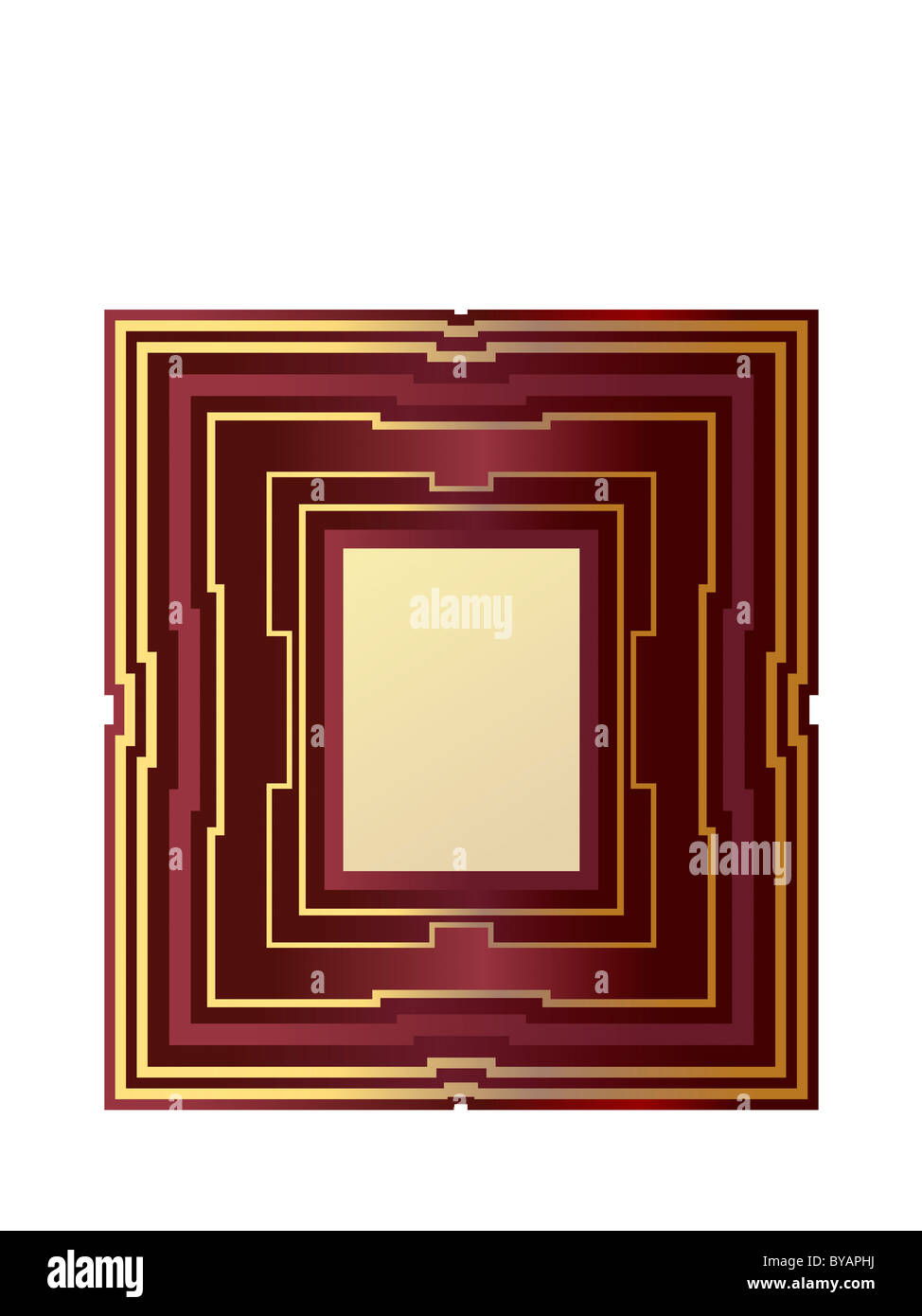 Style Art déco photo ou photo frame - vector illustration Banque D'Images