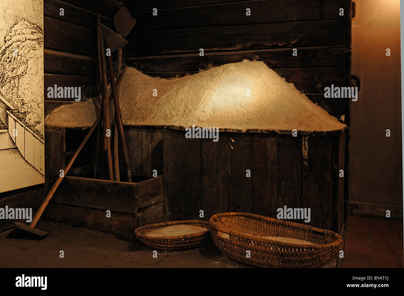 Des dépôts de sel médiévale, Musée du Sel allemand, Lunebourg, Basse-Saxe, Allemagne, Europe Banque D'Images
