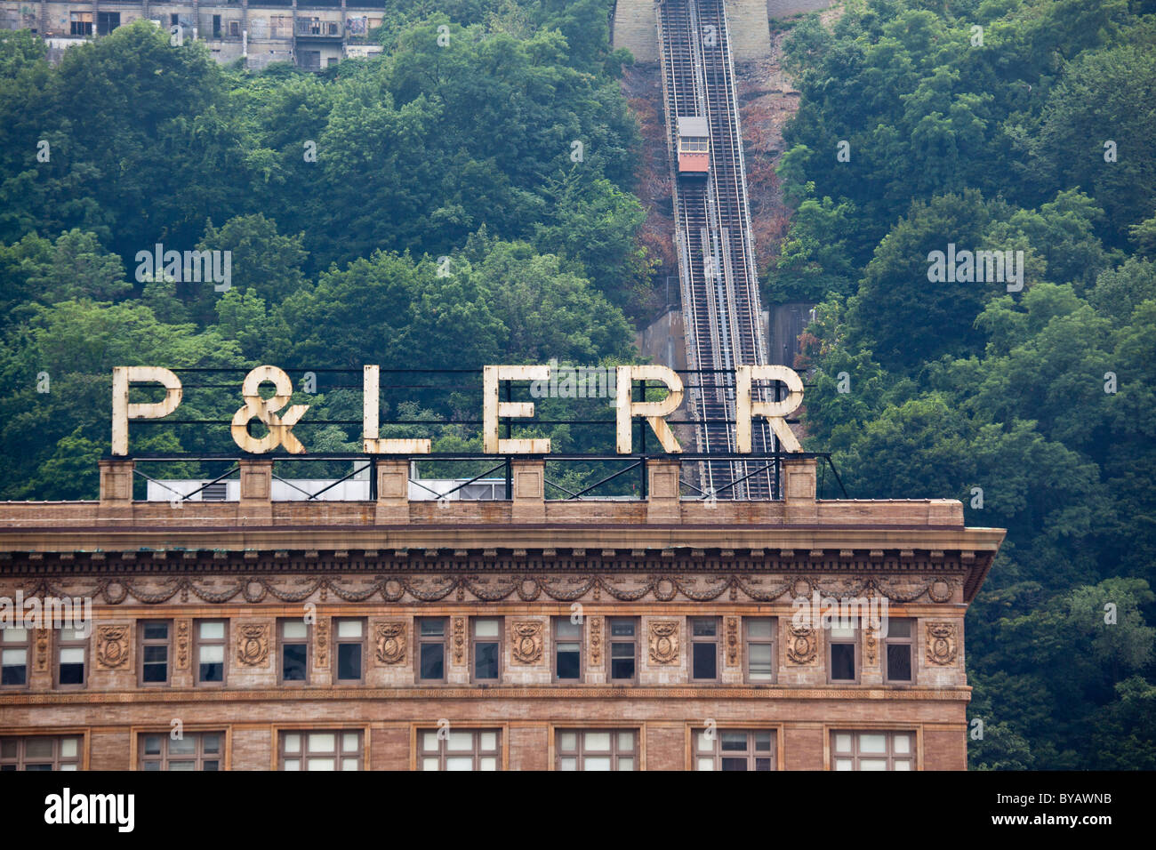 Le téléphérique de Monongahela incline à Pittsburgh, Pennsylvanie, USA Banque D'Images