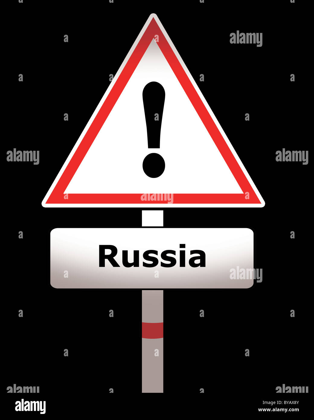 Signe de la Russie Banque D'Images