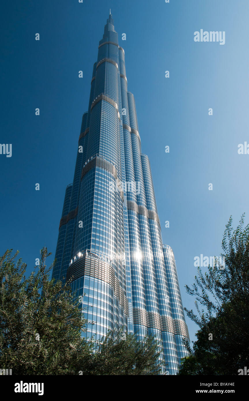 Burj Khalifa, DUBAÏ, ÉMIRATS ARABES UNIS (plus haut bâtiment du monde) Banque D'Images